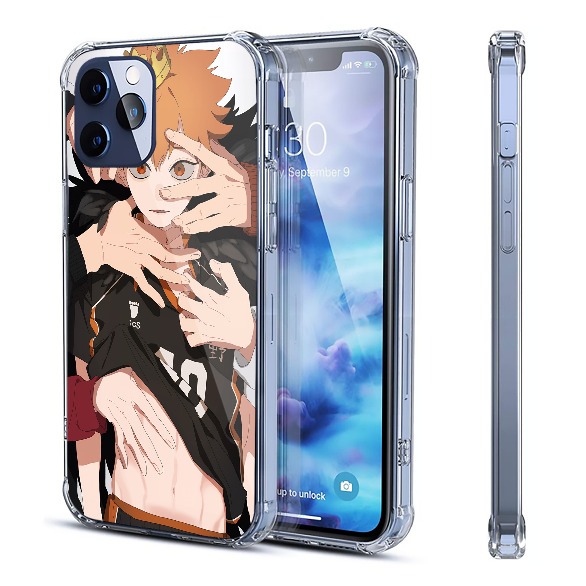 （画像用） ハイキュー!! Haikyu!! 【iPhone 12シリーズ対応】透明スマホケース（クリアソフトケース）